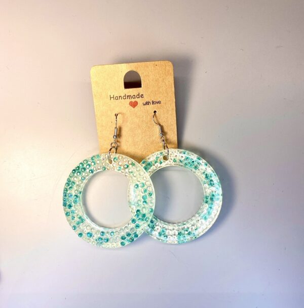 Boucles d’oreilles XL Christine turquoise – Image 4