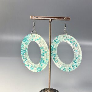 Boucles d'oreilles Christine turquoise