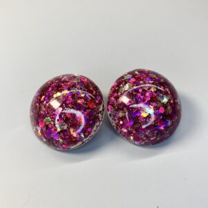 Boucles d’oreilles grandes multicolores rondes