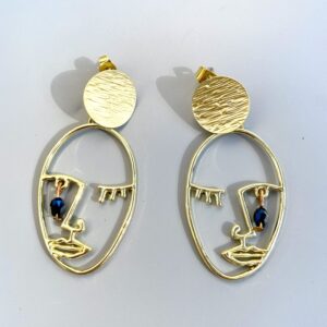 Boucles d’oreilles “Visage en larmes”